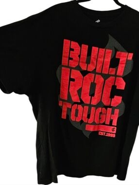Built Roc Tough Roca Wear Men's Tshirt Size 3XB Black Short Sleeve Crew Neck